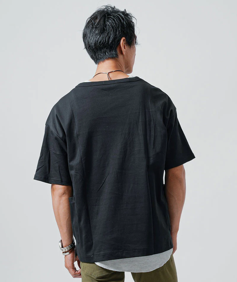 オーバーサイズ半袖クルーネックＴシャツ×ワッフル素材タンクトップ　2枚セット - Image 10