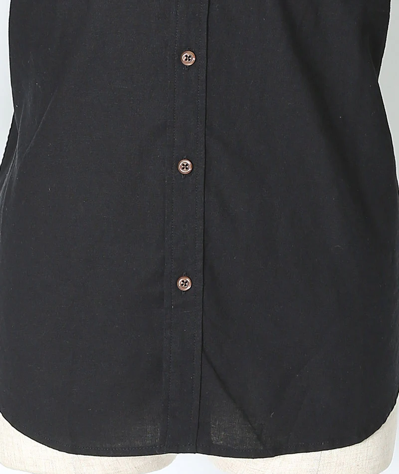麻混シャツ×ボーダーT　2枚セット - Image 36