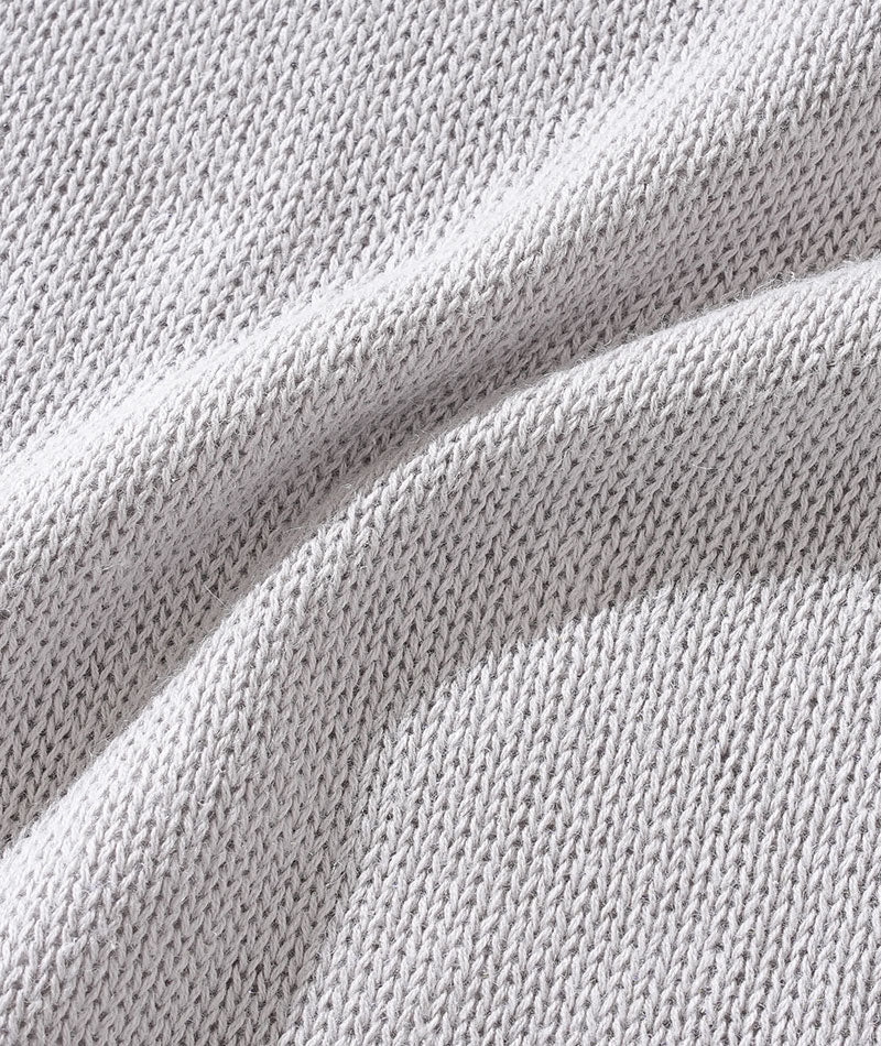 綿麻素材オーバーサイズ5分袖クルーネックサマーニットTシャツ - Image 21