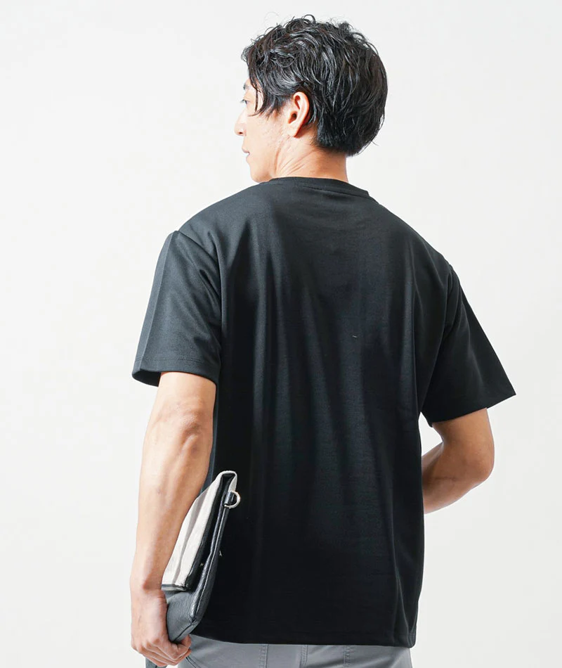 接触冷感切り替え半袖クルーネックTシャツ - Image 16