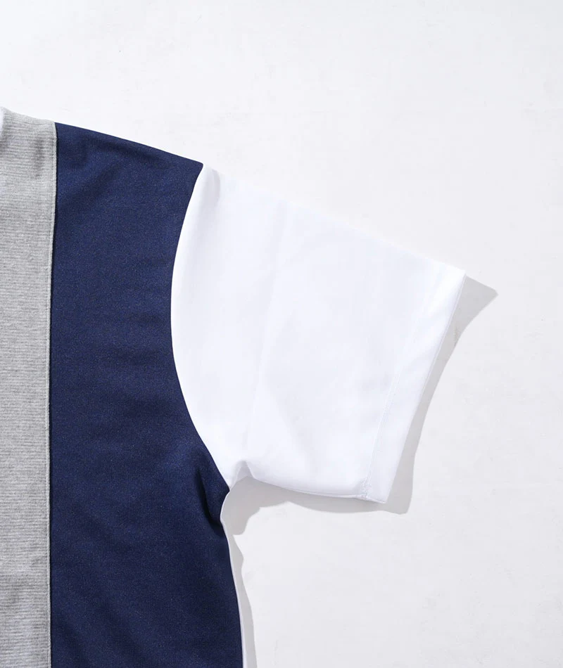 接触冷感切り替え半袖クルーネックTシャツ - Image 27