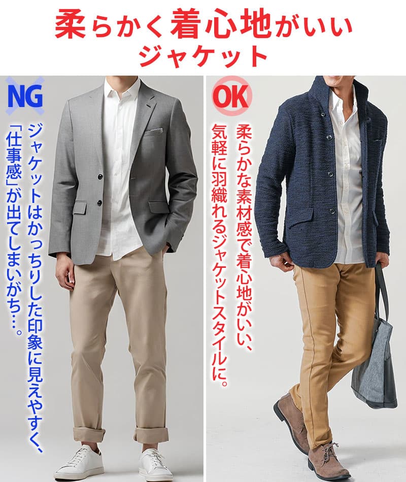 杢スラブスリムフィット細身イタリアンカラージャケット - Image 4