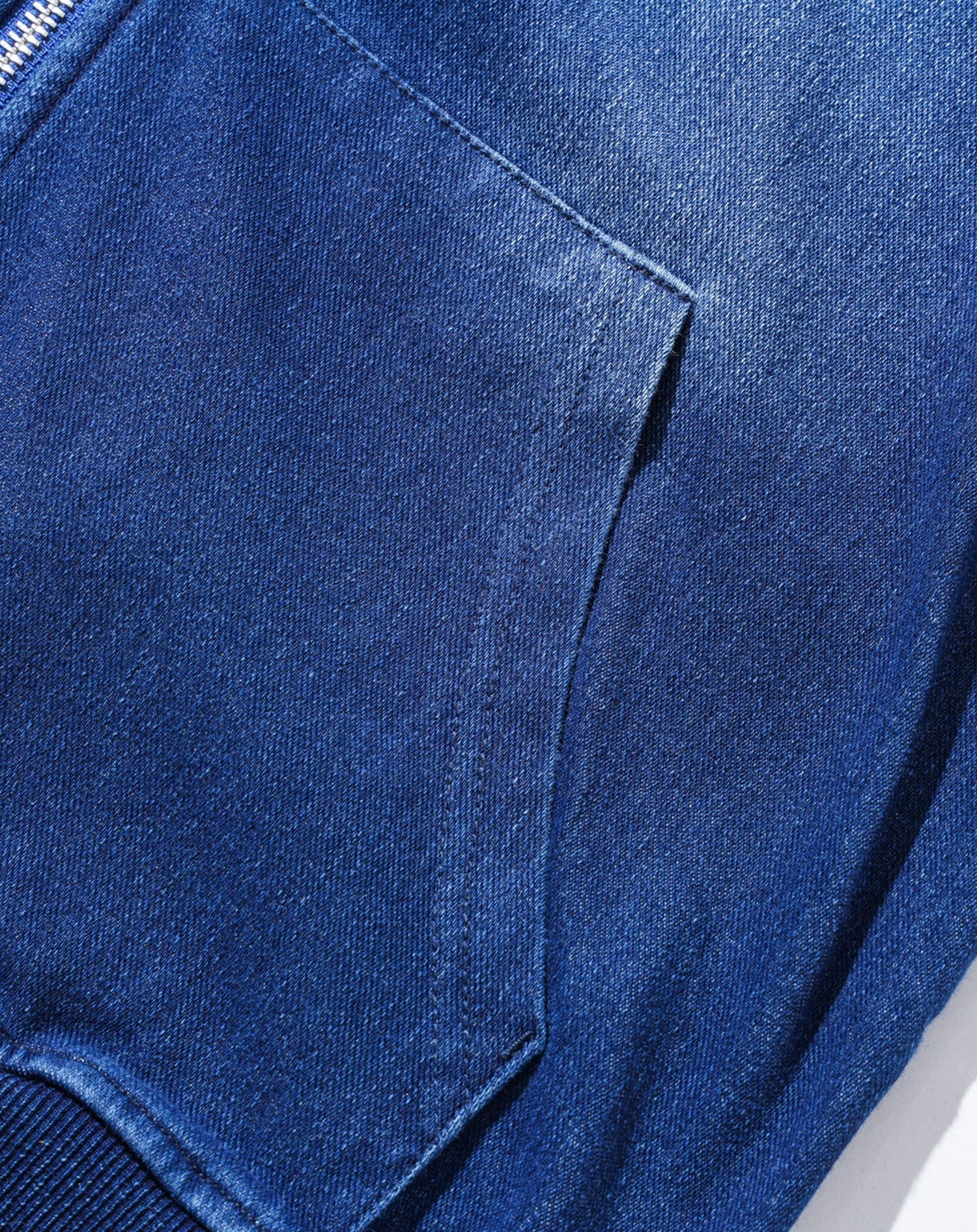 セットアップ　カットデニム長袖ジップアップパーカー×ストレッチジョガーパンツ - Image 16