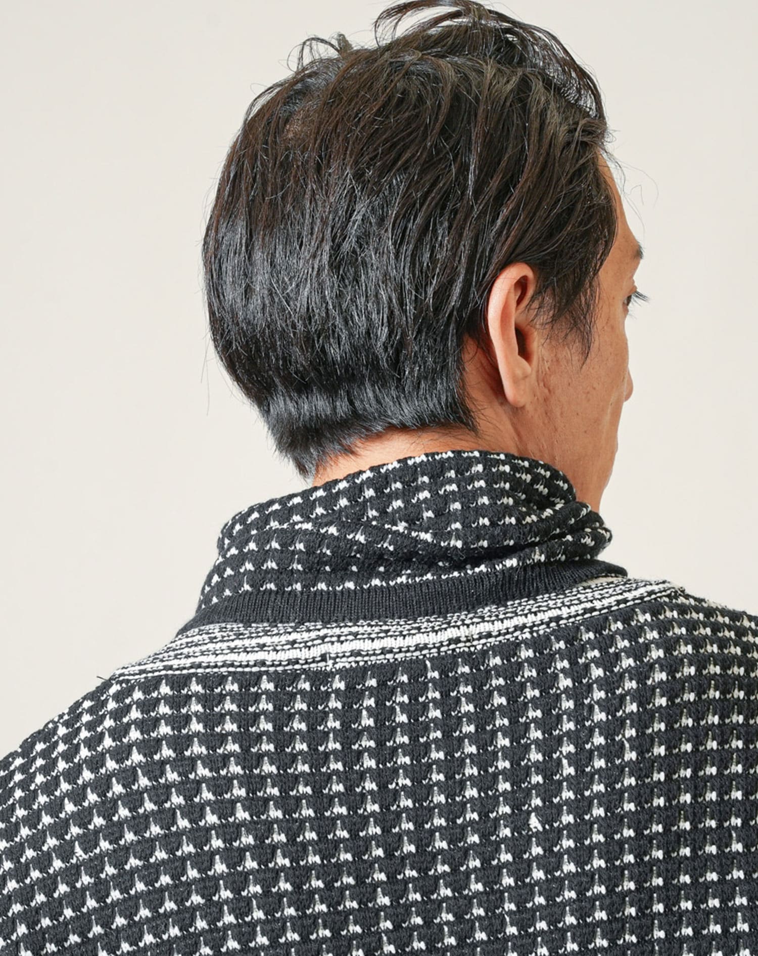 ポップコーン編みアフガンタートルネックニット - Image 7