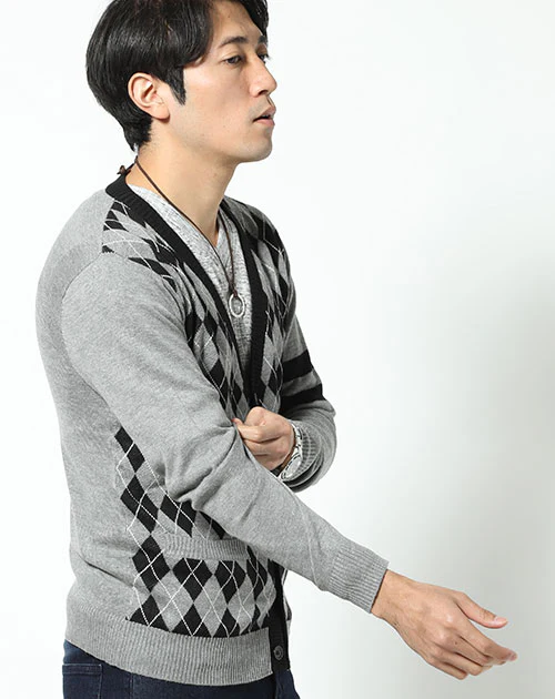 ダブルライン刺繍入りカーディガン - Image 3