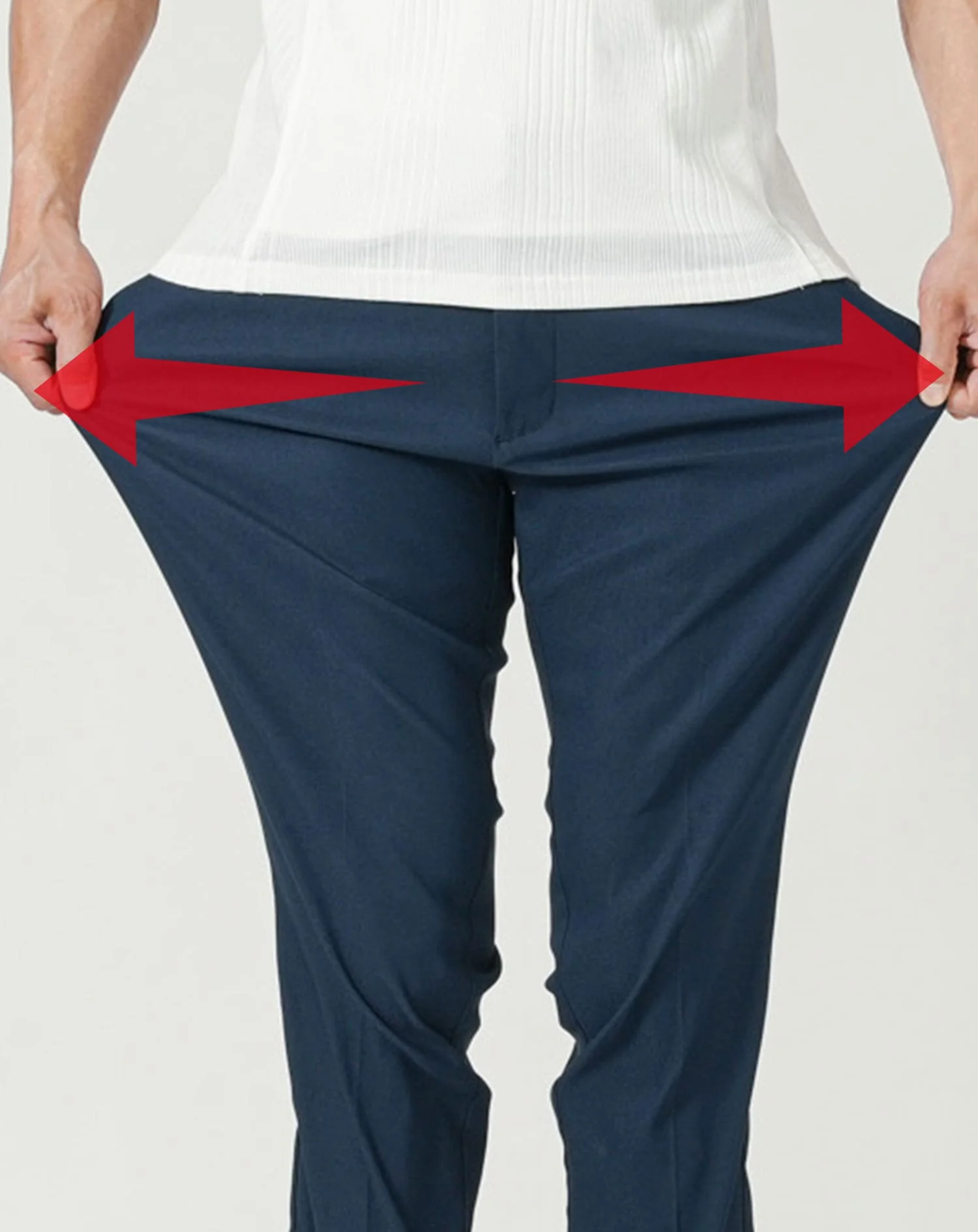 接触冷感スリムテーパードストレッチスラックスパンツ - Image 10