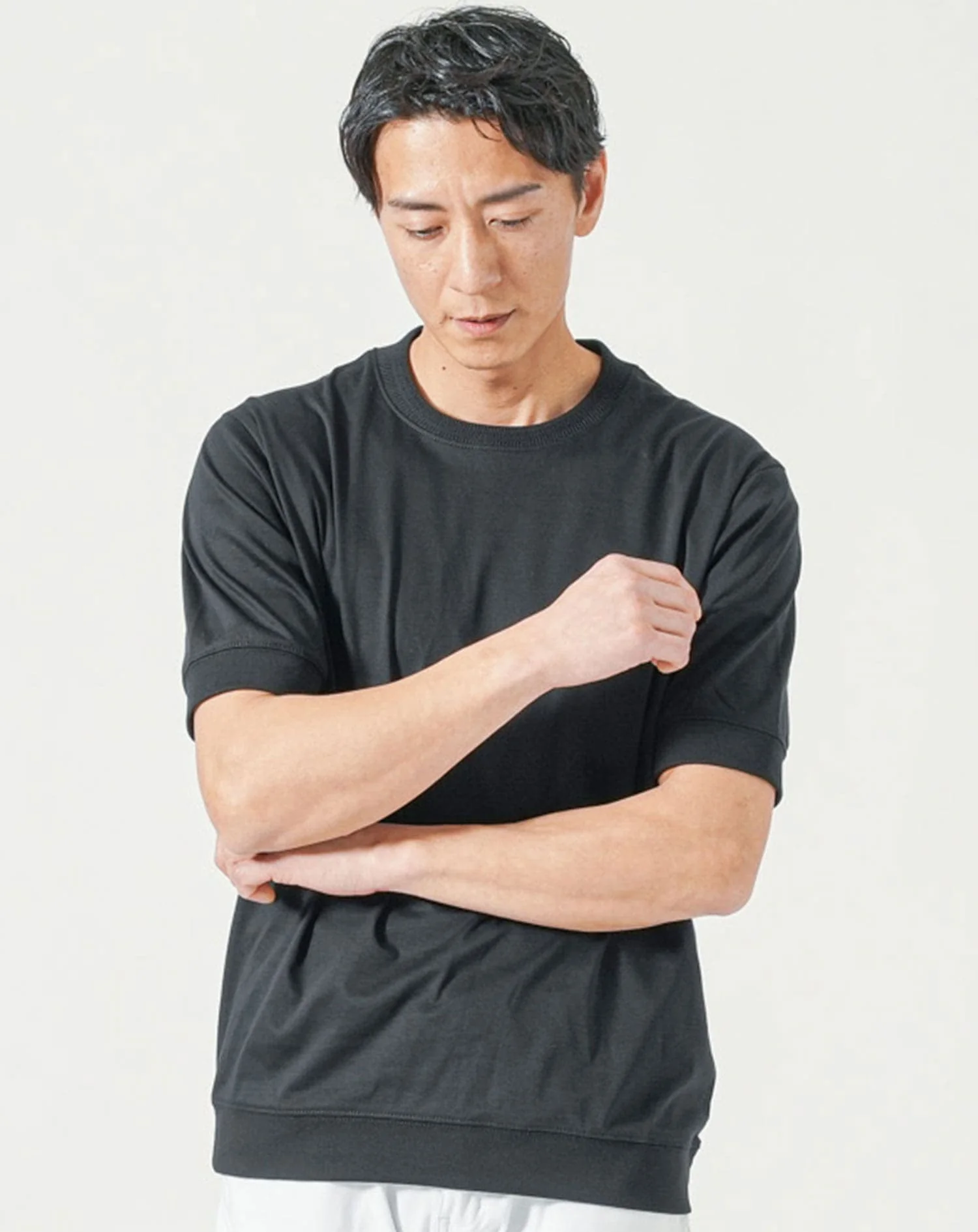 プレミアムコットンビジネス半袖クルーネックTシャツ - Image 20