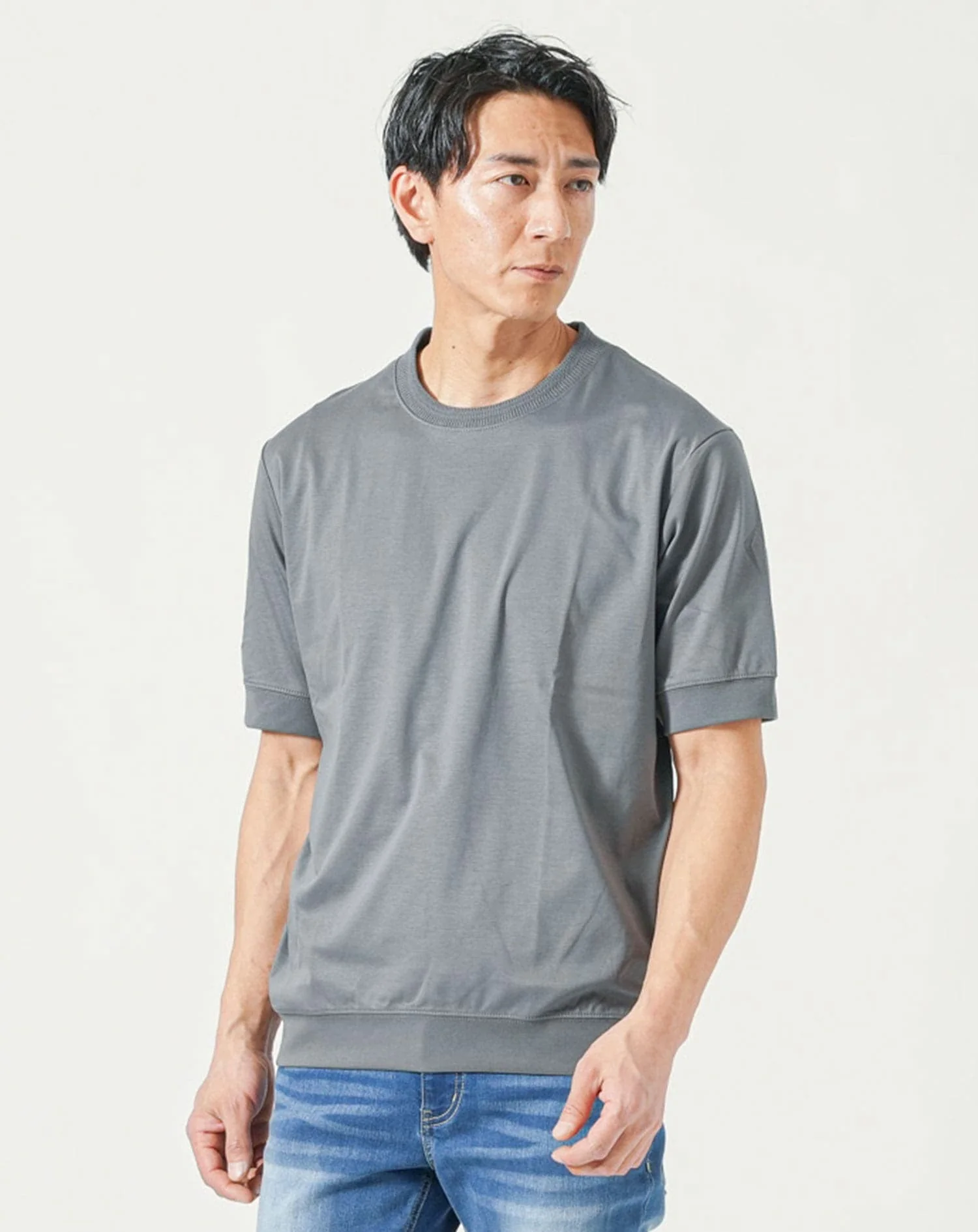 プレミアムコットンビジネス半袖クルーネックTシャツ - Image 24