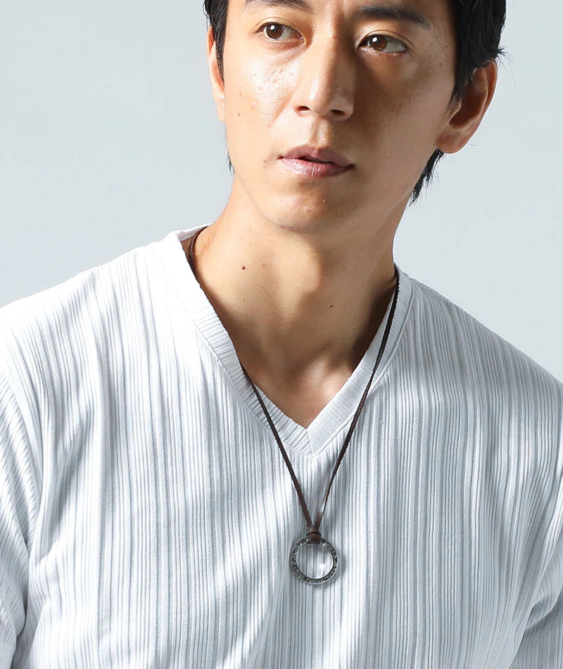 ランダムテレコ半袖VネックTシャツ　3枚セット - Image 71