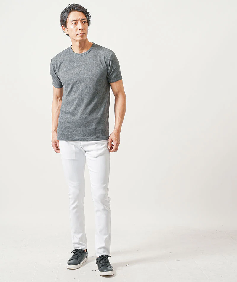 テレコ編み半袖クルーネックTシャツ　3枚セット - Image 19