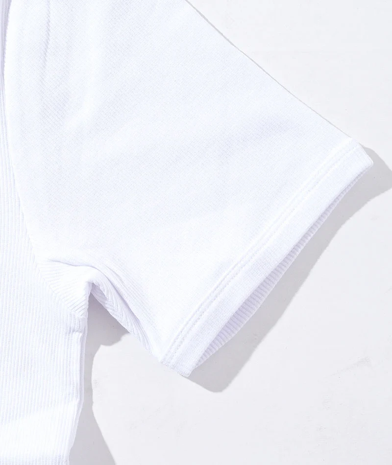 テレコ編み半袖クルーネックTシャツ　3枚セット - Image 26