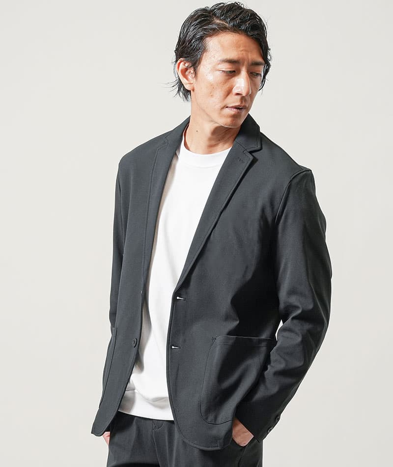 エアリーダンボール長袖テーラードジャケット×スラックスイージーパンツ　セットアップ - Image 10