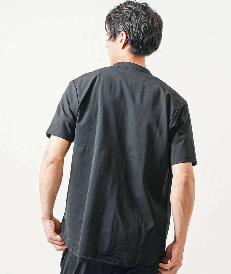 接触冷感バンドカラー半袖シャツ×ストレッチアンクルイージーパンツ　セットアップ - Image 7