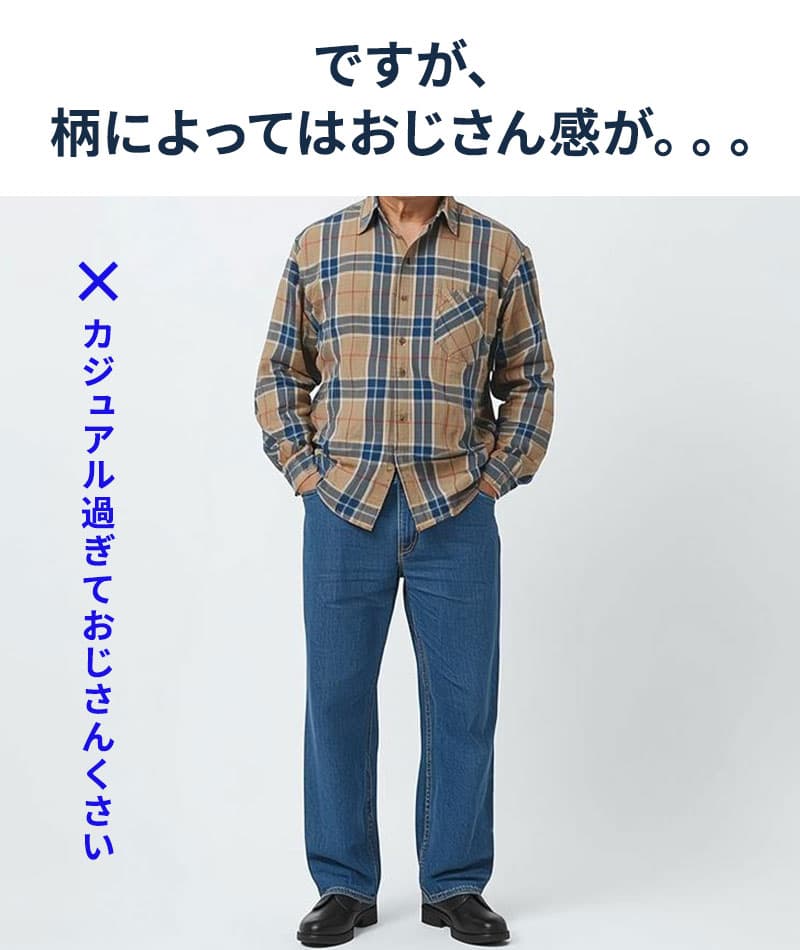 ウエスタンフランネル長袖オンブレチェックシャツ - Image 3