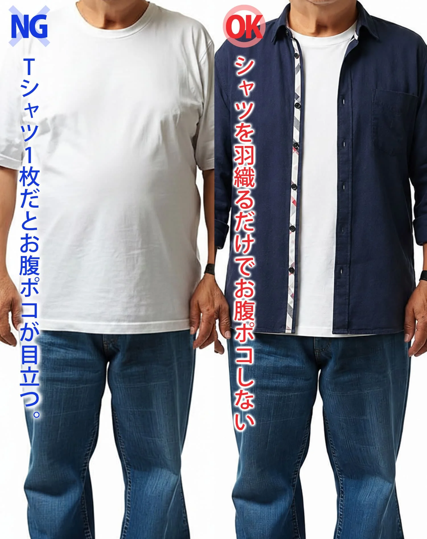 クールマックス素材前開きドライ加工前立てデザインボタンダウン7分袖シャツ - Image 11