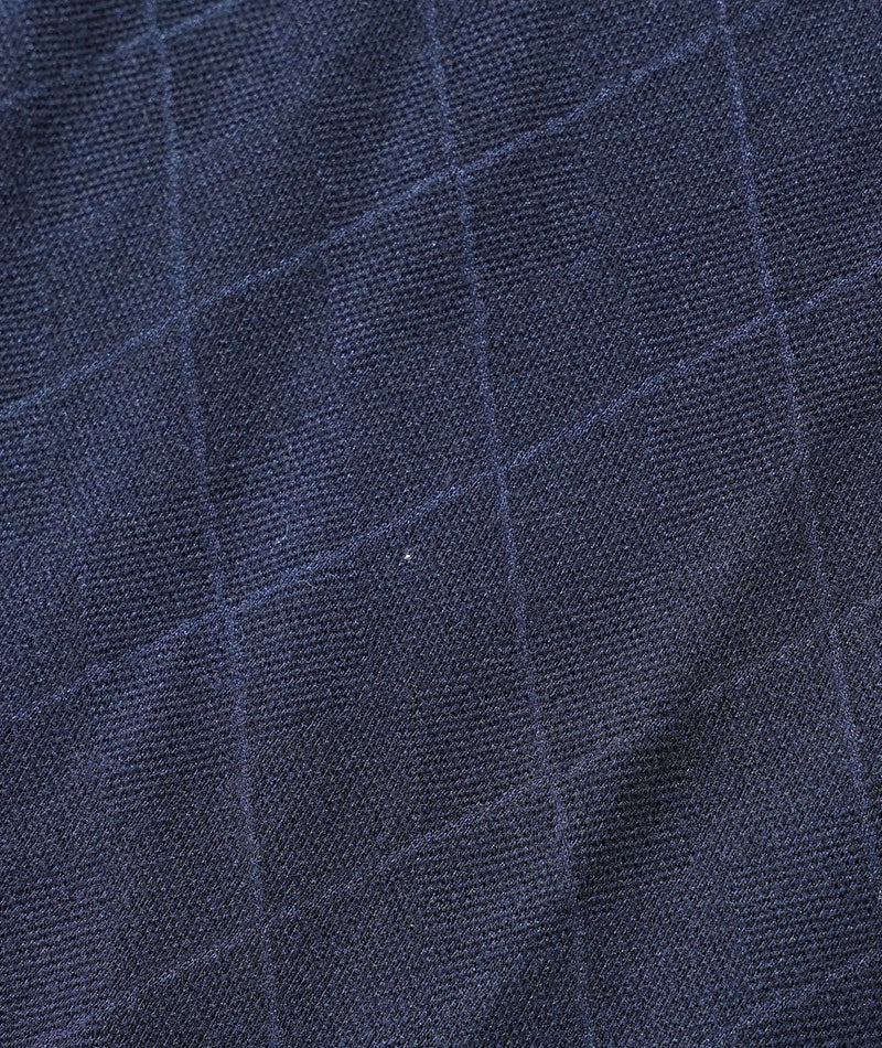 ジャケット専用インナークールマックス素材シャドーアーガイル半袖モックネッククルーネックTシャツ - Image 26