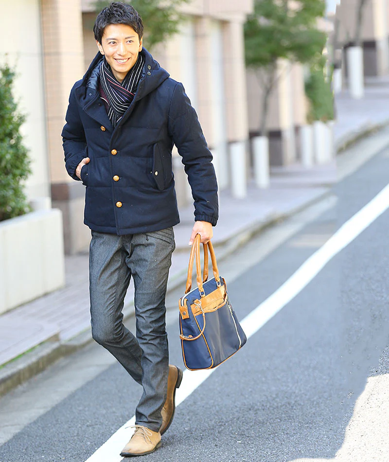 ウール混フード付きプレミアムダウンジャケット - Image 34