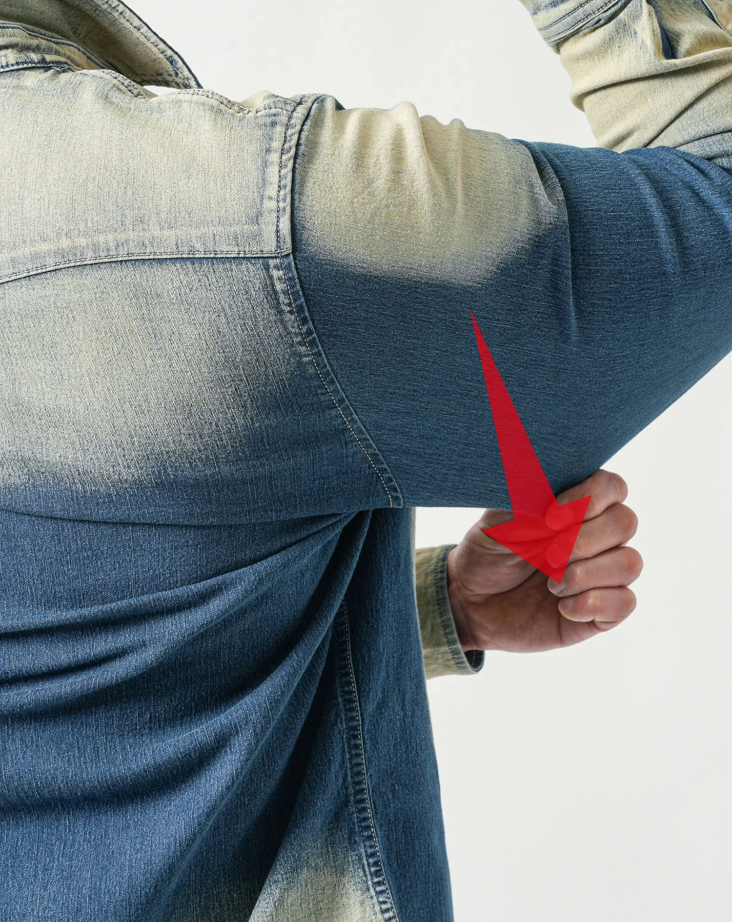 ヴィンテージ加工長袖ウエスタンデニムシャツ - Image 17