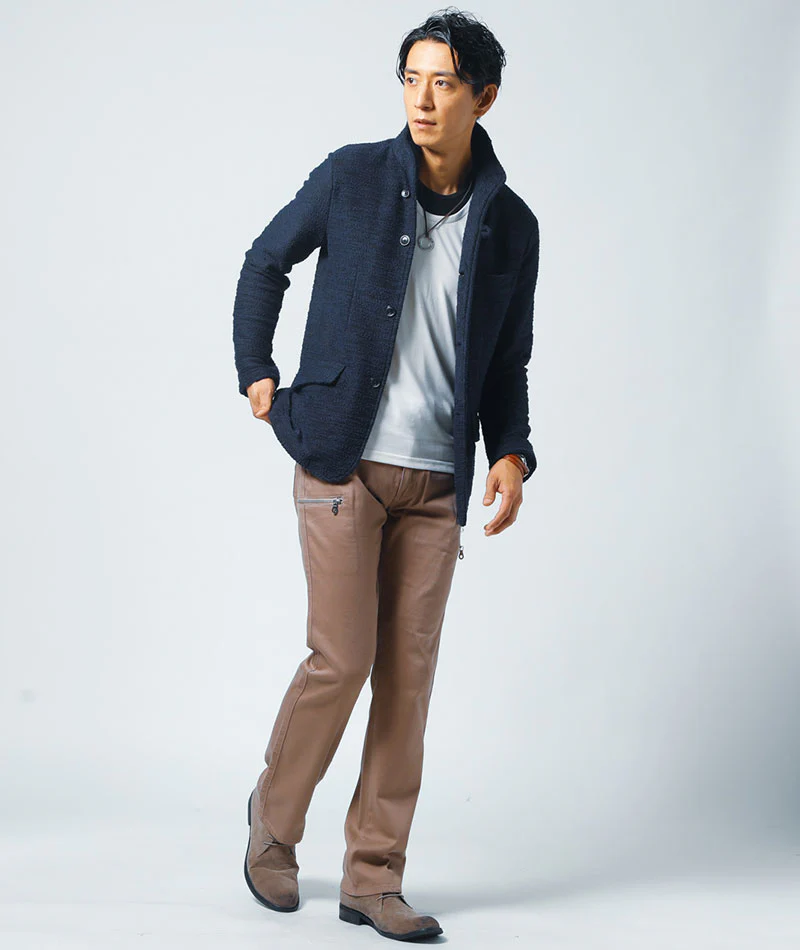 フェイクレイヤード長袖クルーネックＴシャツ - Image 21
