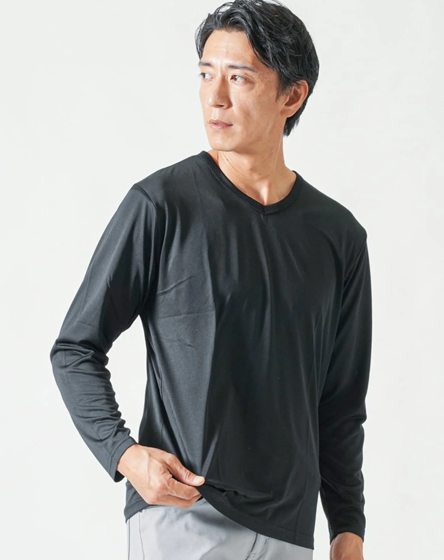 吸水速乾・UVカット・ストレッチ・カチオンドライ長袖Tシャツ - Image 9