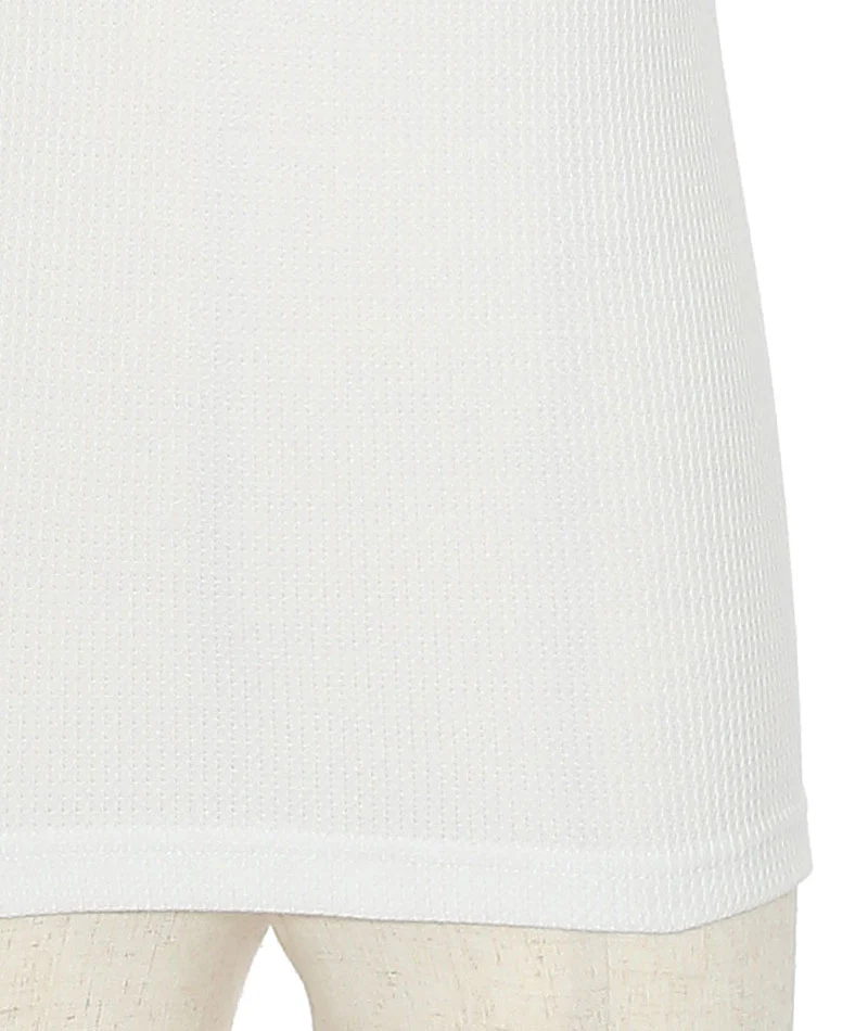 フェイクレイヤードデザインワッフル素材ヘンリーVネック半袖Ｔシャツ - Image 40