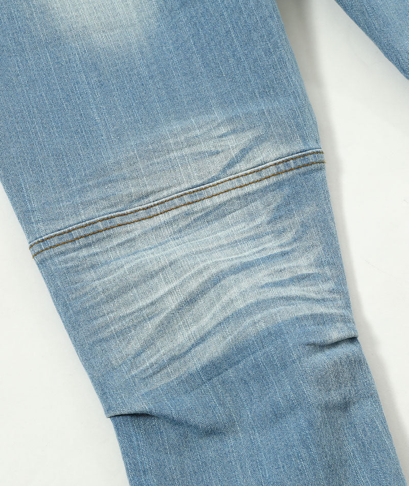 色落ち加工スリムフィットデニムクロップド美脚パンツ - Image 47