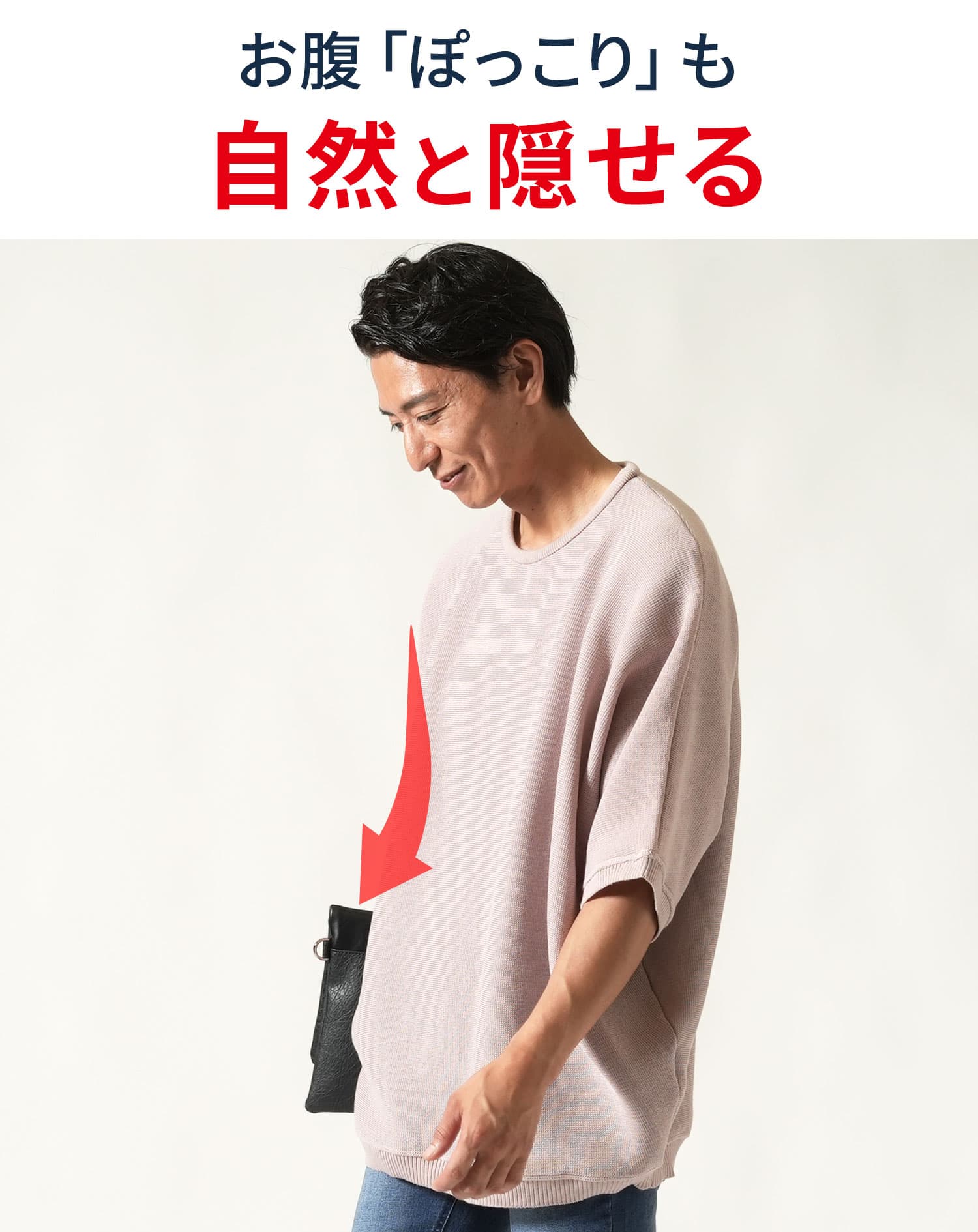 ドルマンスリーブオーバーサイズ半袖クルーネックサマーニットＴシャツ - Image 6