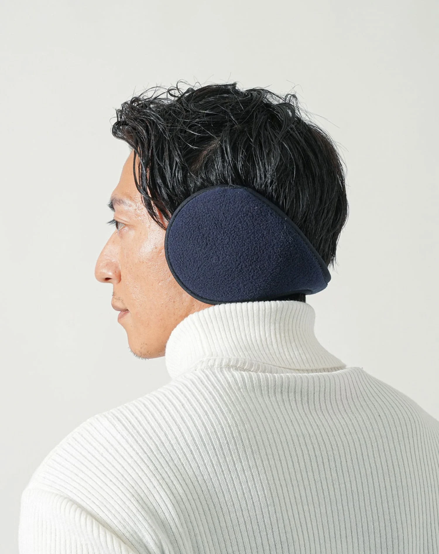 暖かい素材裏ボア素材フリースイヤーマフラー 耳当て - Image 8