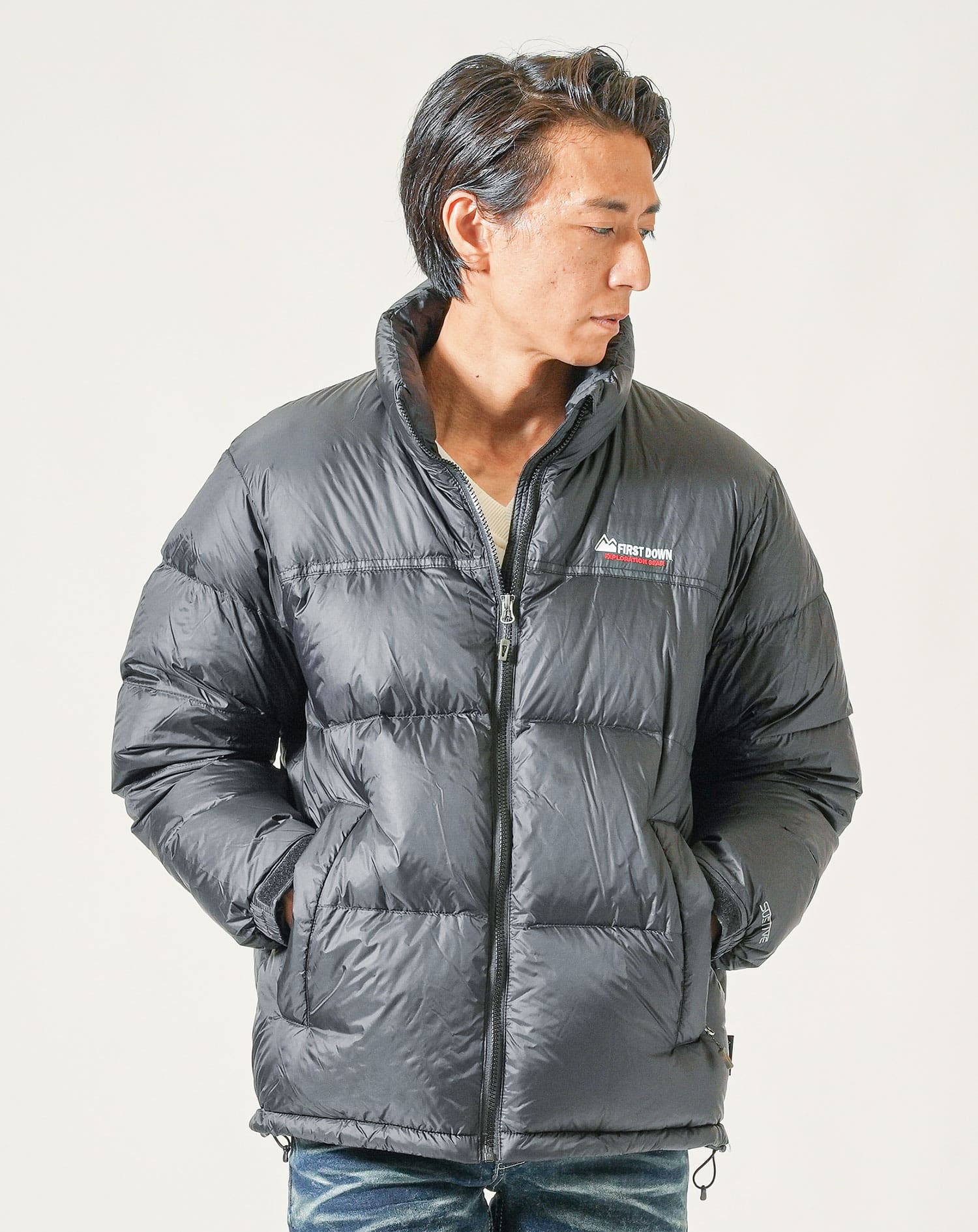 FIRST DOWM ファーストダウン 撥水加工ライトダウンジャケット - Image 5