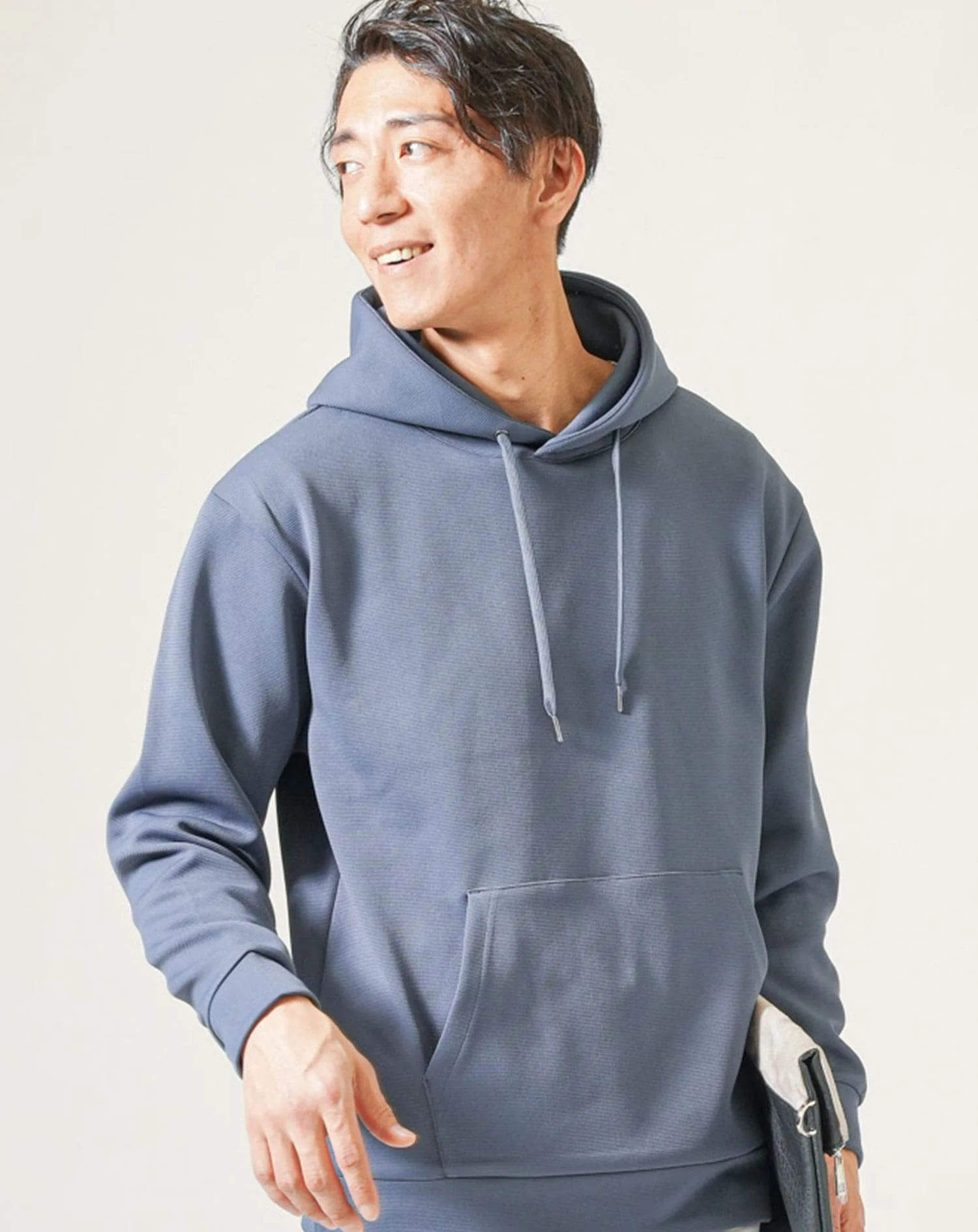 ミラノリブ長袖プルオーバーパーカー - Image 4
