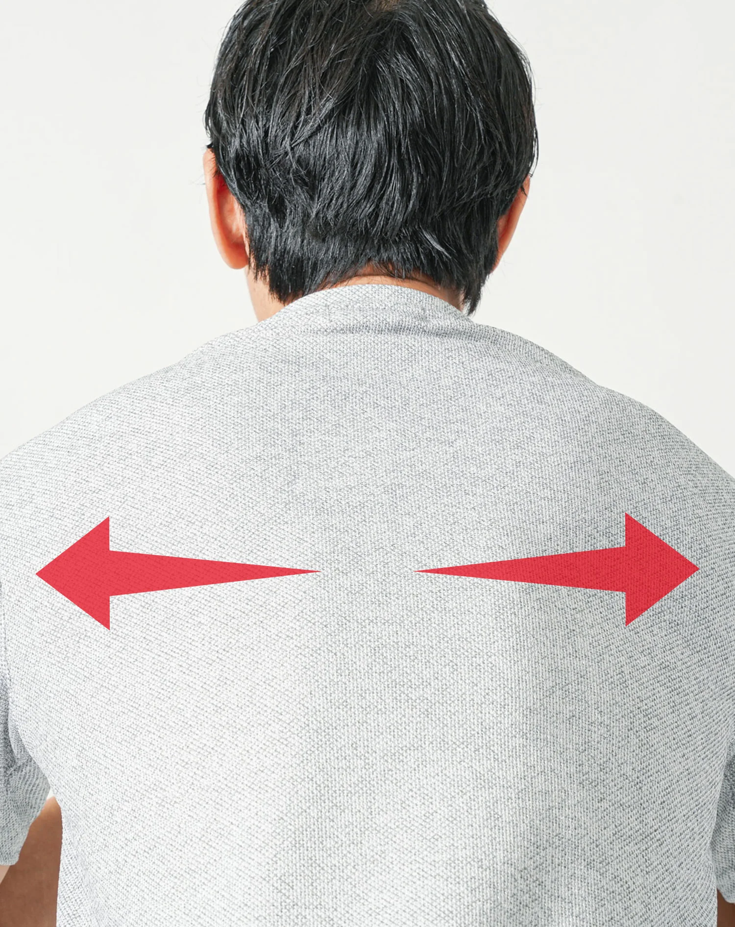 フェイクレイヤードジャガード半袖VネックTシャツ - Image 11