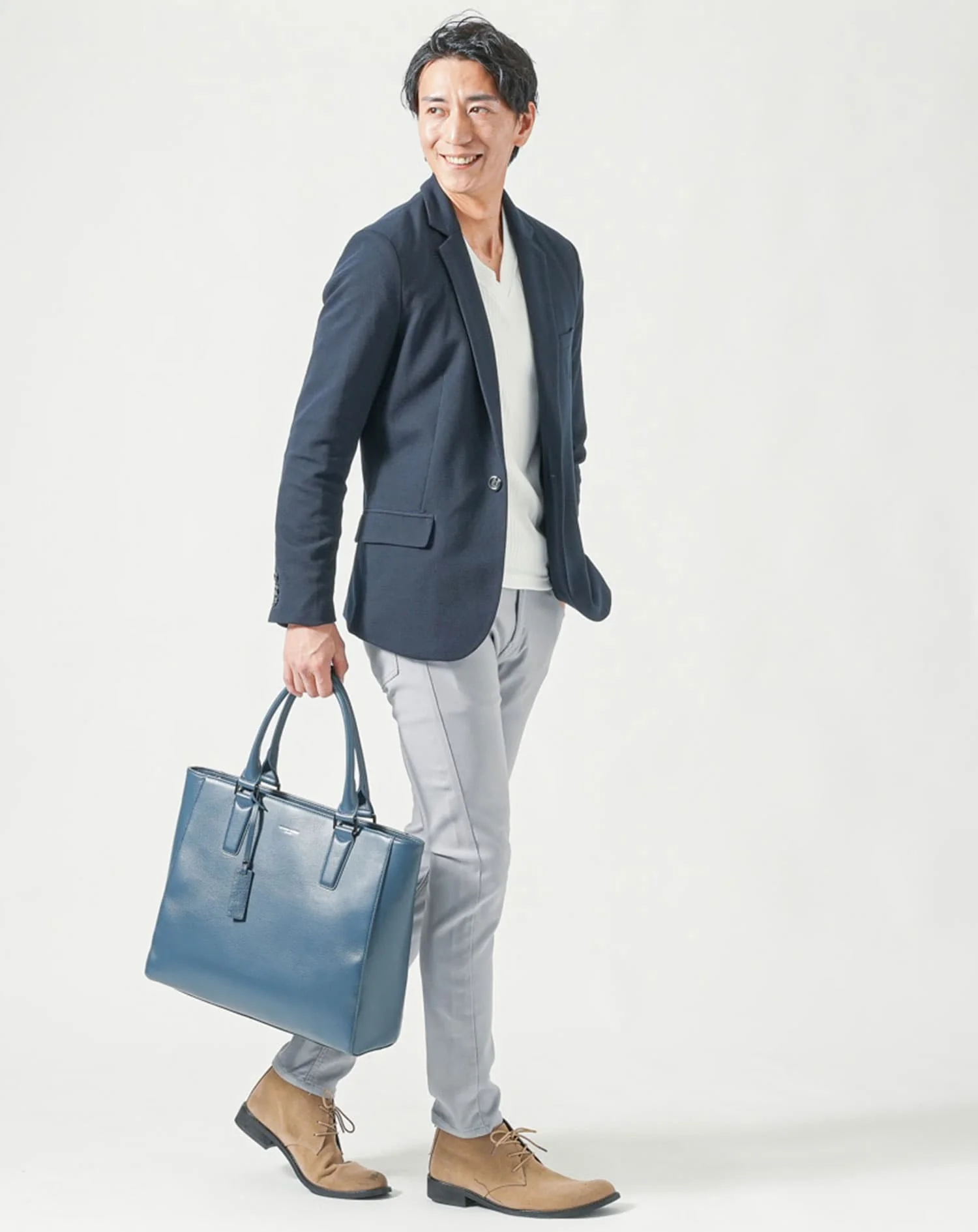 キャサリン ハムネット ロンドン(KATHARINE HAMNETT LONDON)シュリンクタイプレザーファスナー付きトートバッグ - Image 12
