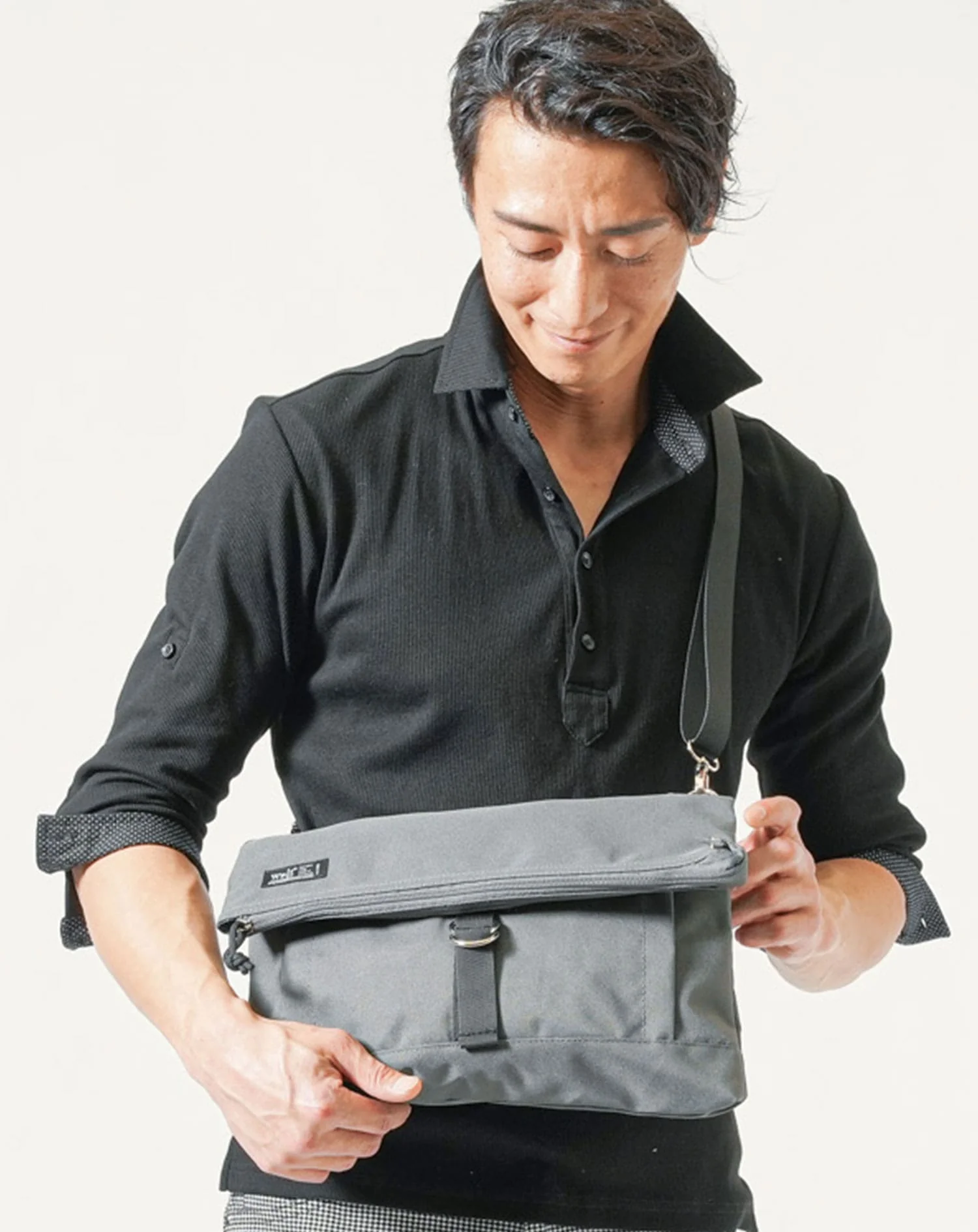 撥水加工口折れ2WAYショルダーバッグ - Image 6