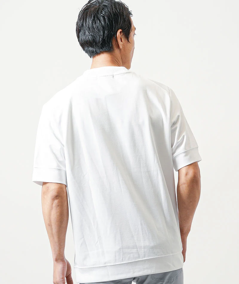 汗染み軽減リブジャガード半袖クルーネックＴシャツ - Image 14