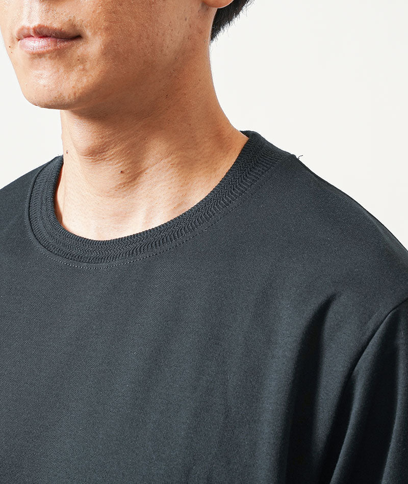 汗染み軽減リブジャガード半袖クルーネックＴシャツ - Image 22