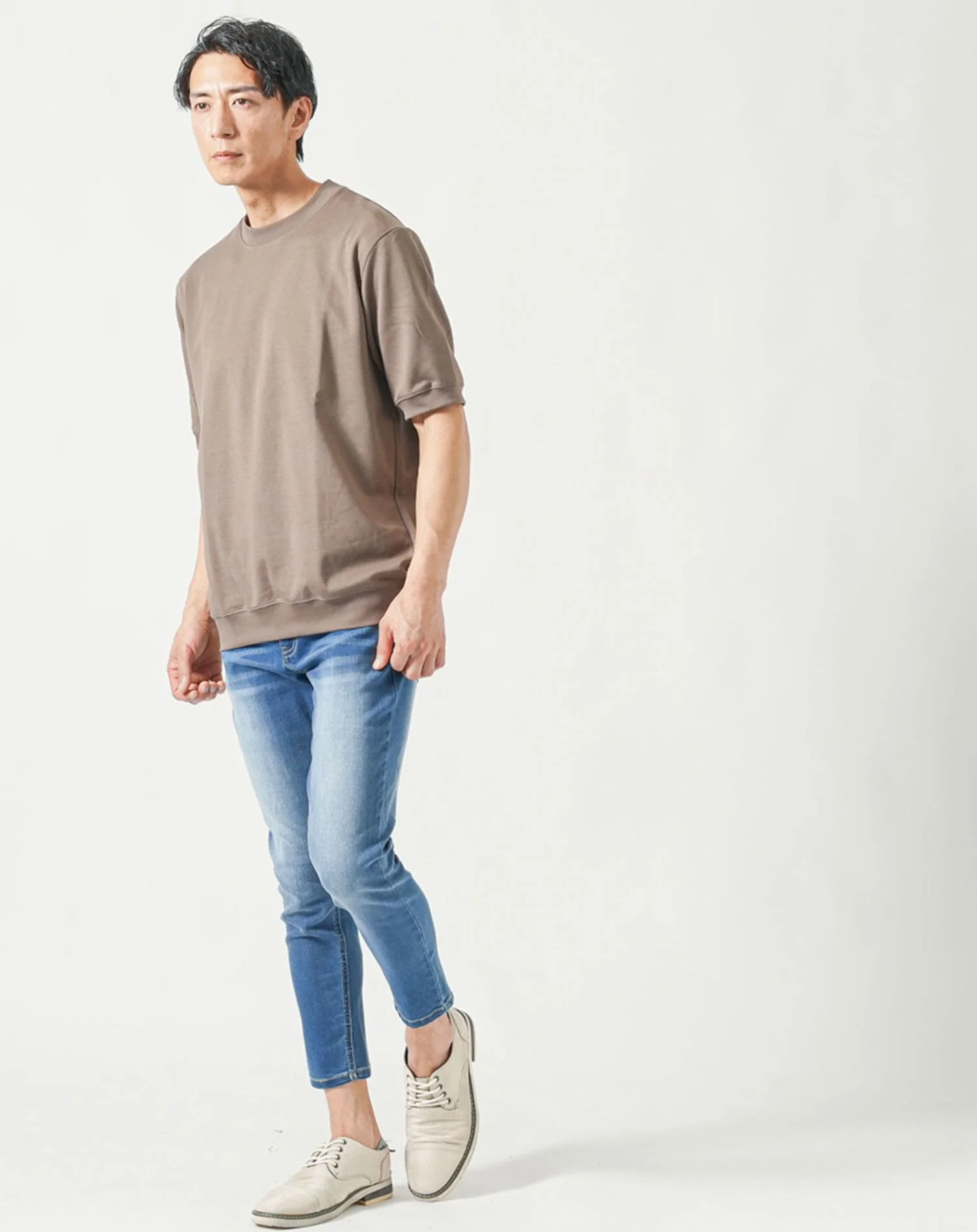お得な3枚セット スムースコットン半袖クルーネックTシャツ - Image 60