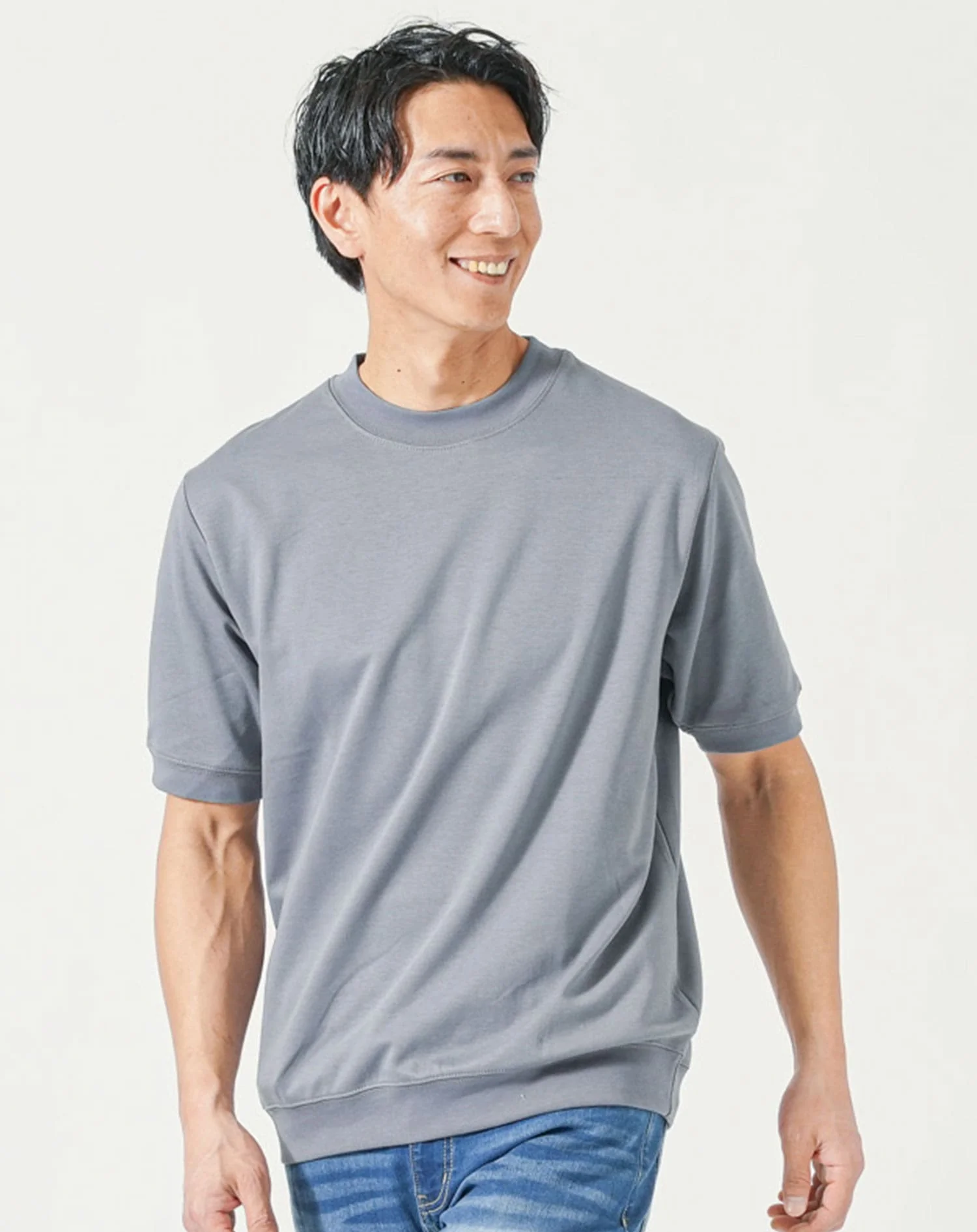 スムースコットン半袖クルーネックTシャツ - Image 49