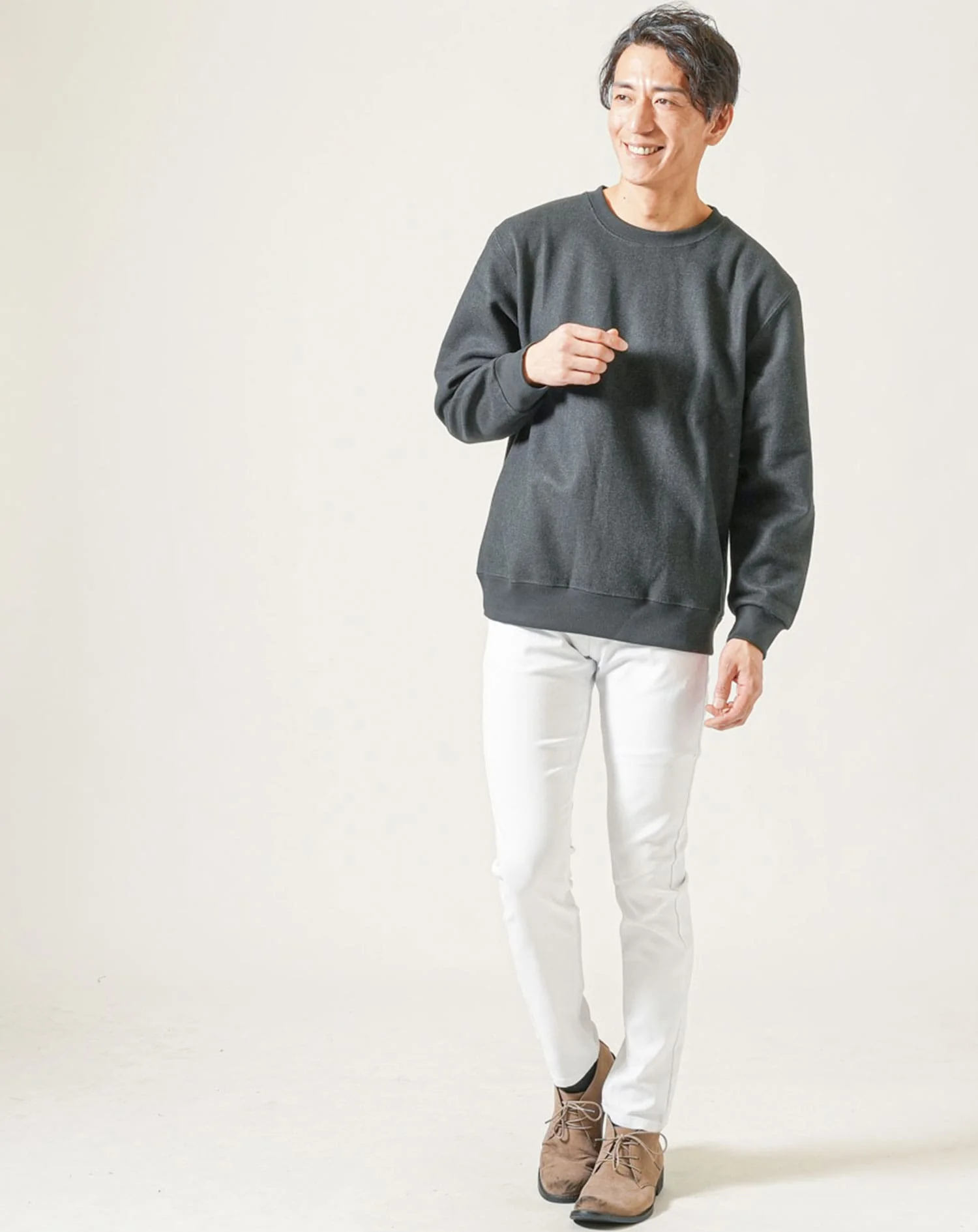 メルトン長袖クルーネックトレーナー - Image 14