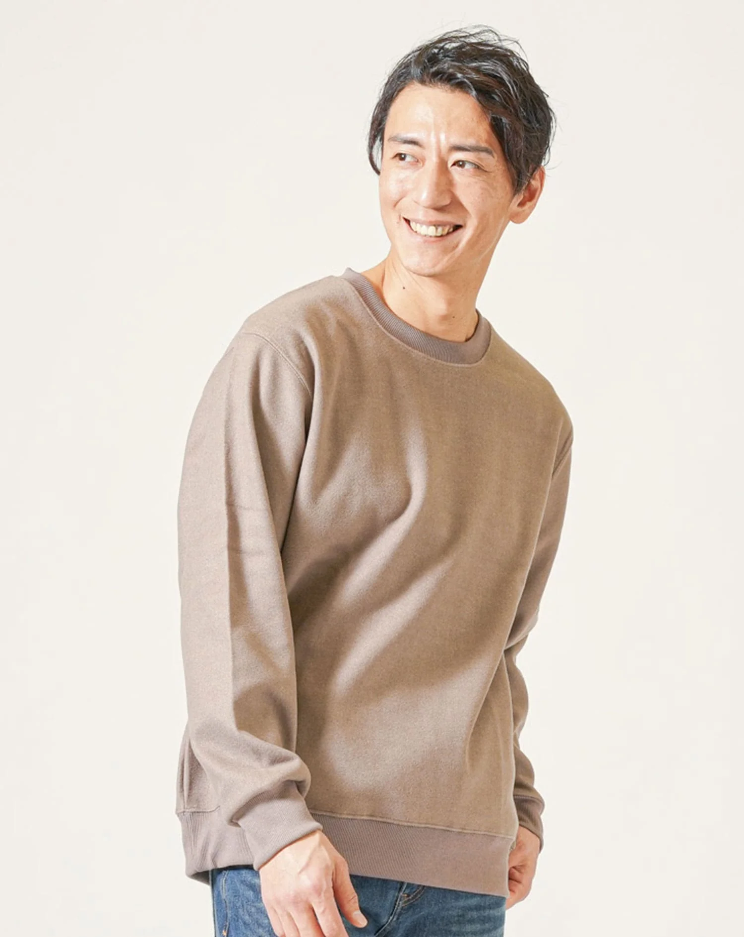 メルトン長袖クルーネックトレーナー - Image 20
