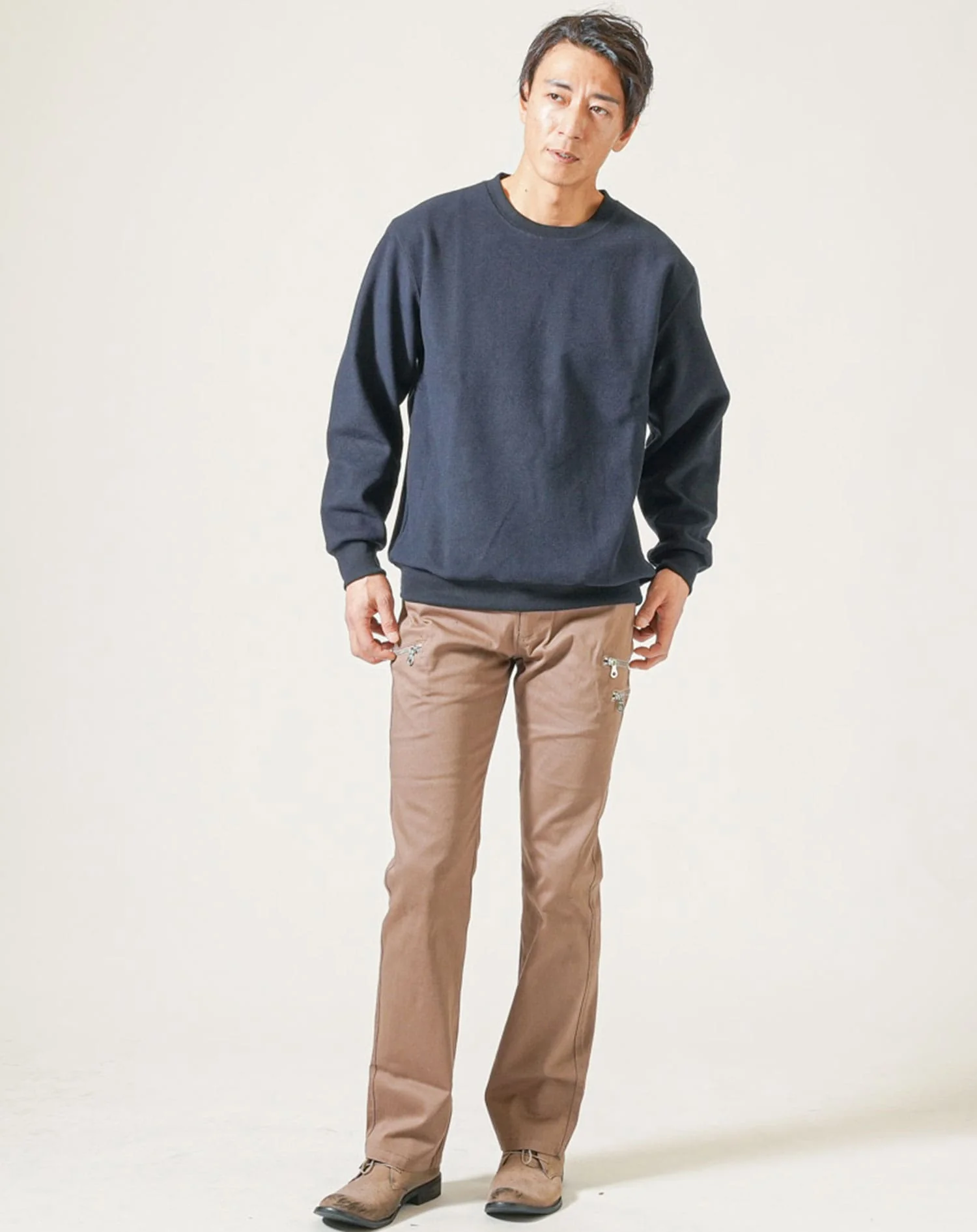 メルトン長袖クルーネックトレーナー - Image 6