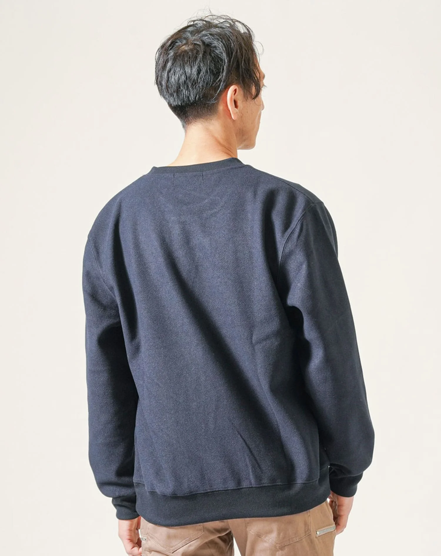 メルトン長袖クルーネックトレーナー - Image 8