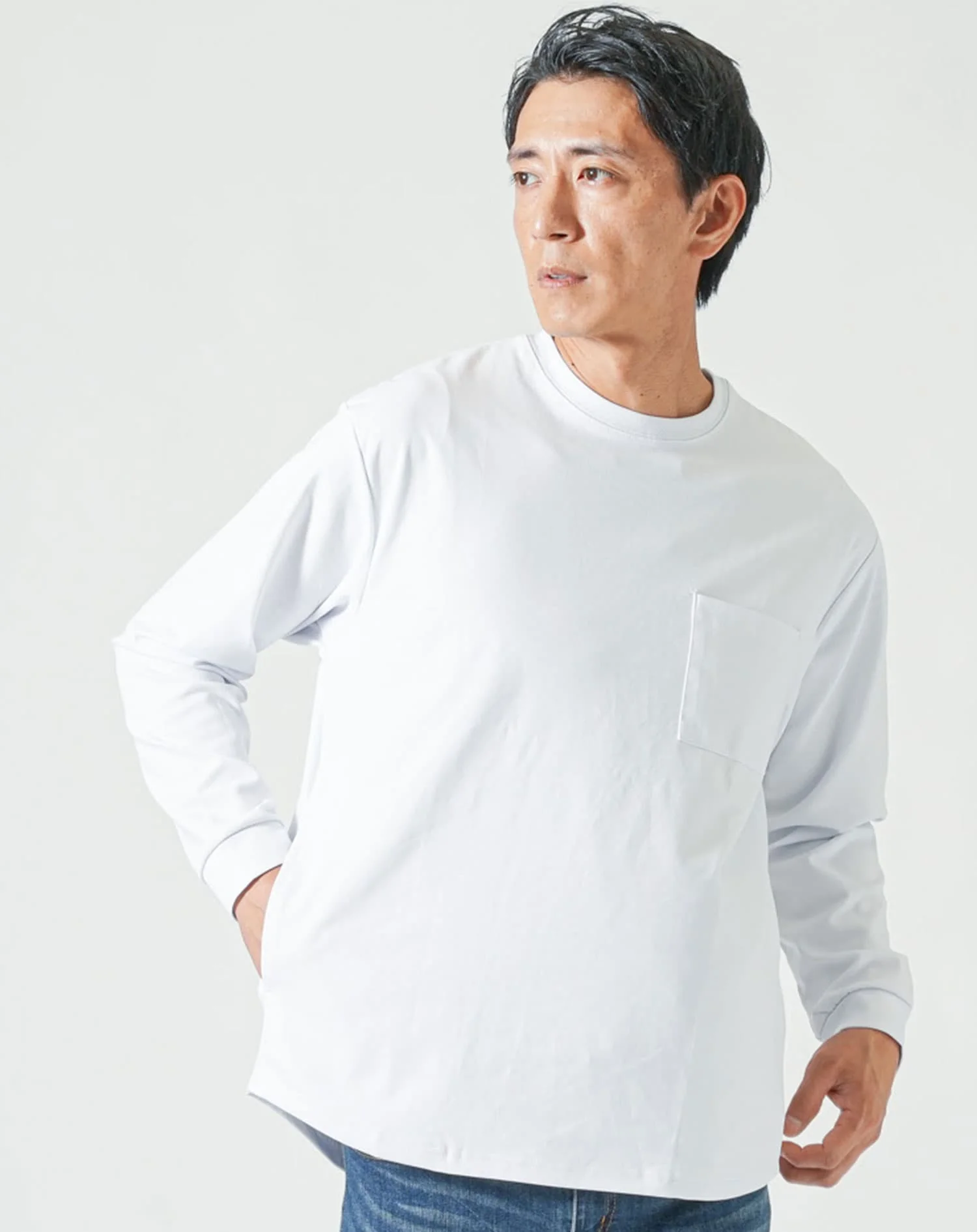 ドレスポンチポケ付き長袖アウターTシャツ - Image 14