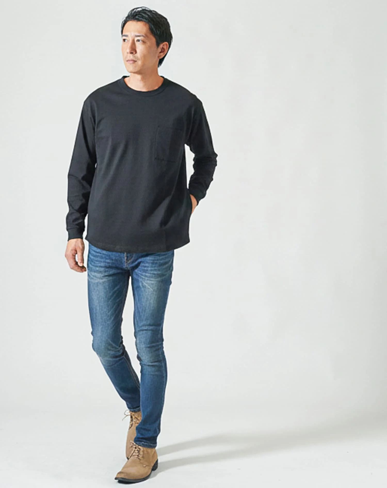 ドレスポンチポケ付き長袖アウターTシャツ - Image 19