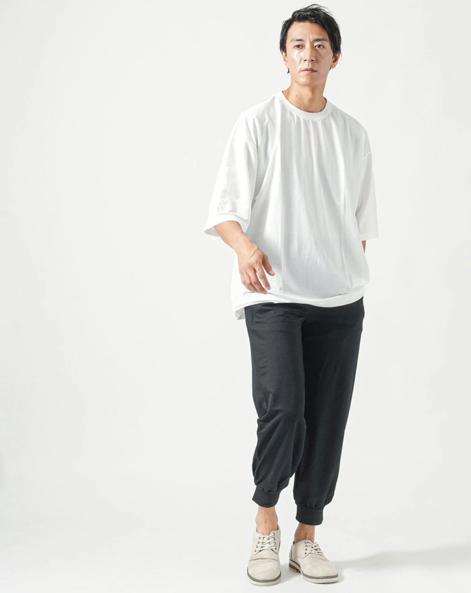 セットアップ 接触冷感オーバーサイズ半袖Tシャツ×ストレッチジョガーパンツ - Image 30