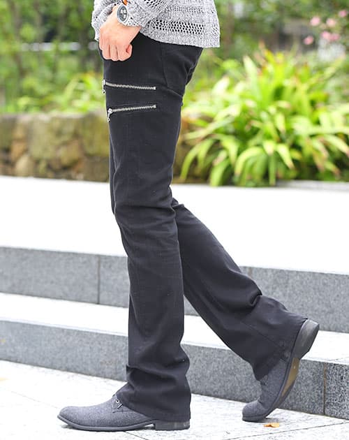 3ジップブーツカットフレアパンツ - Image 9