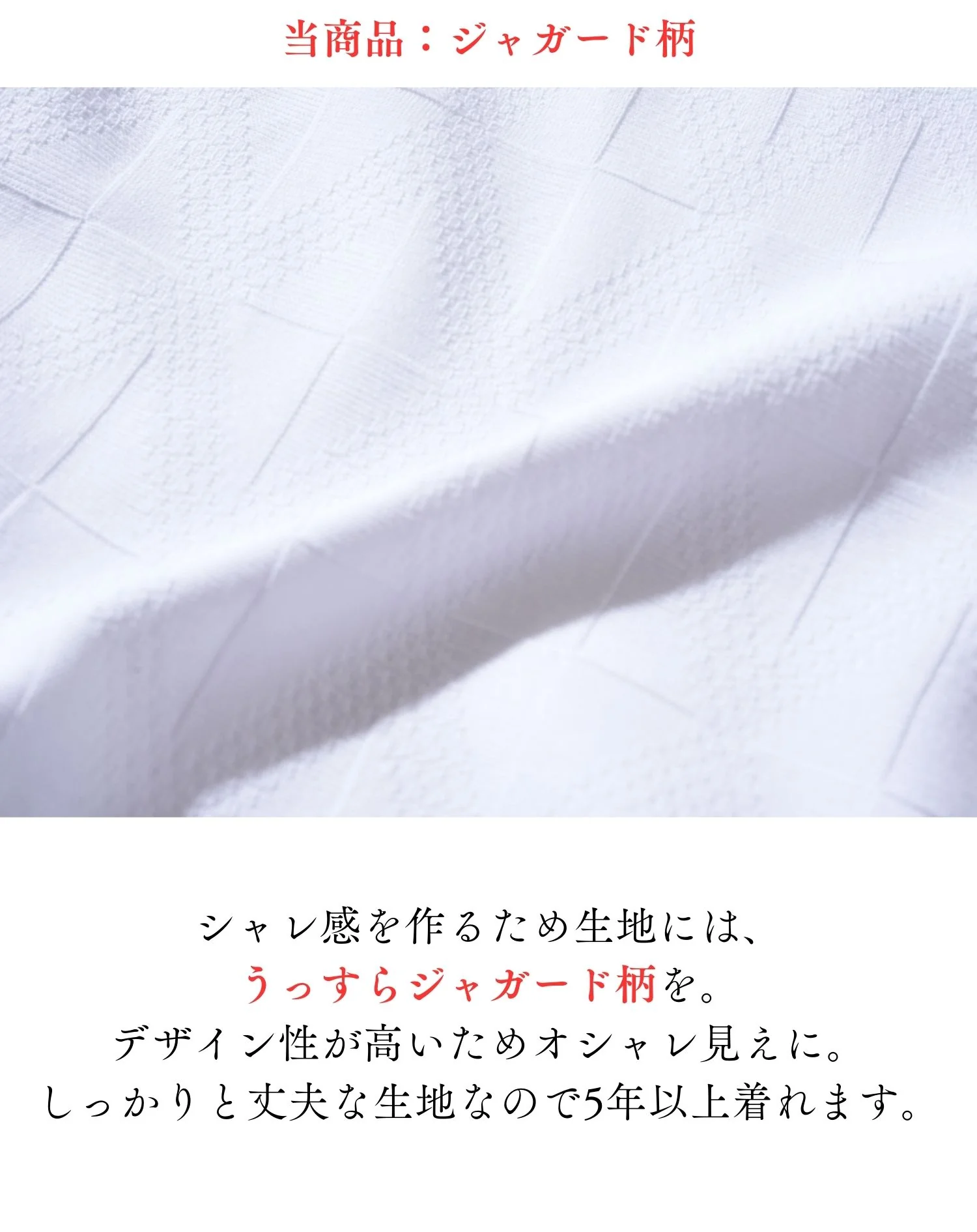 うっすらジャガード長袖トレーナー - Image 6