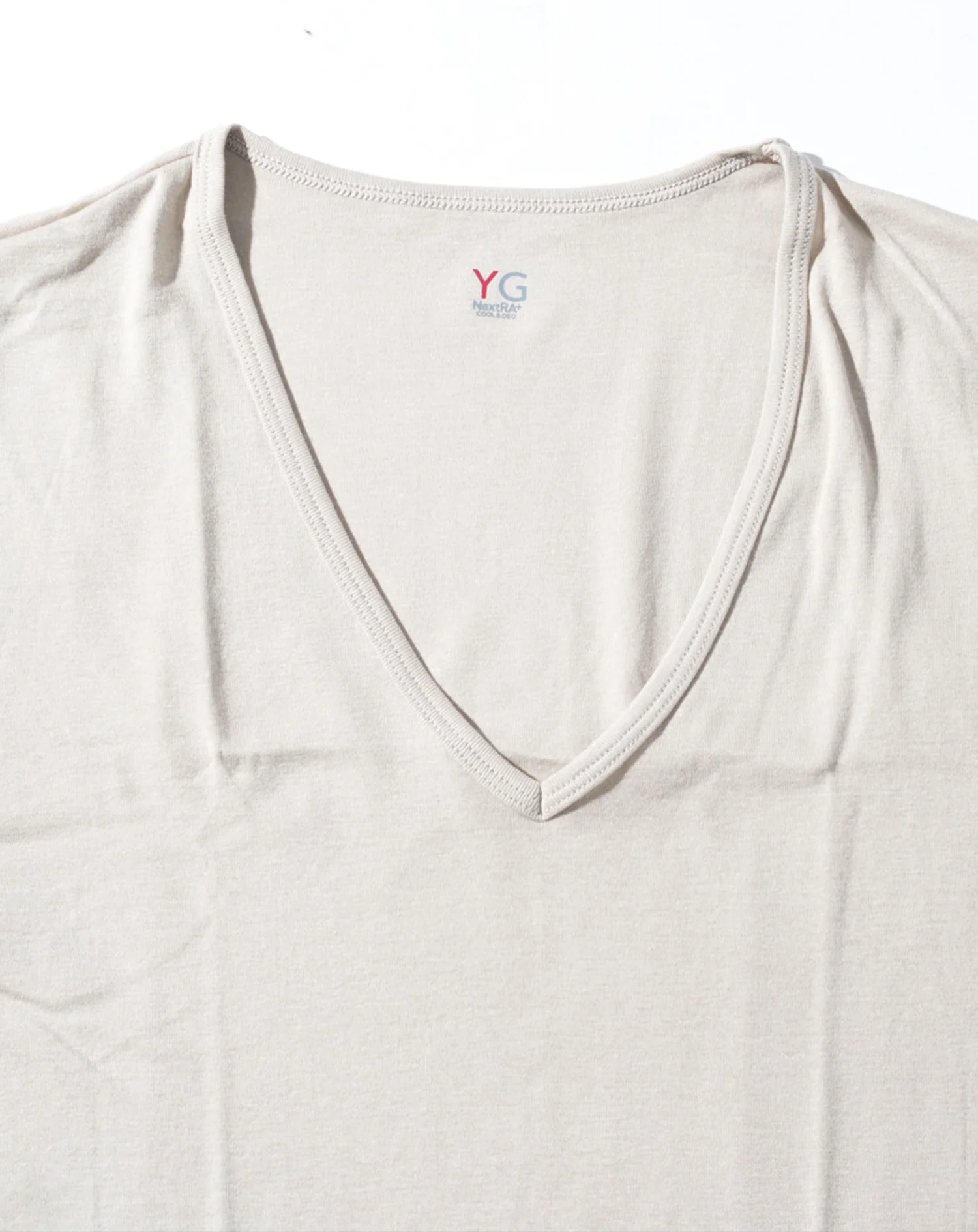 接触冷感汗取りパット付き半袖VネックインナーTシャツ - Image 27