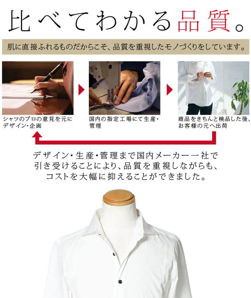 Vゾーンがきれいな襟シャツ - Image 18