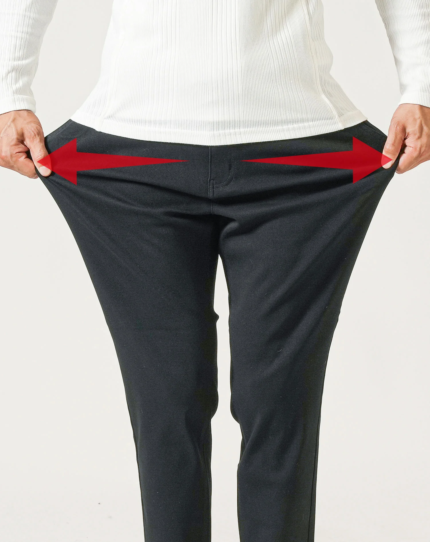 厚手生地ストレッチテーパードチノパンツ - Image 22