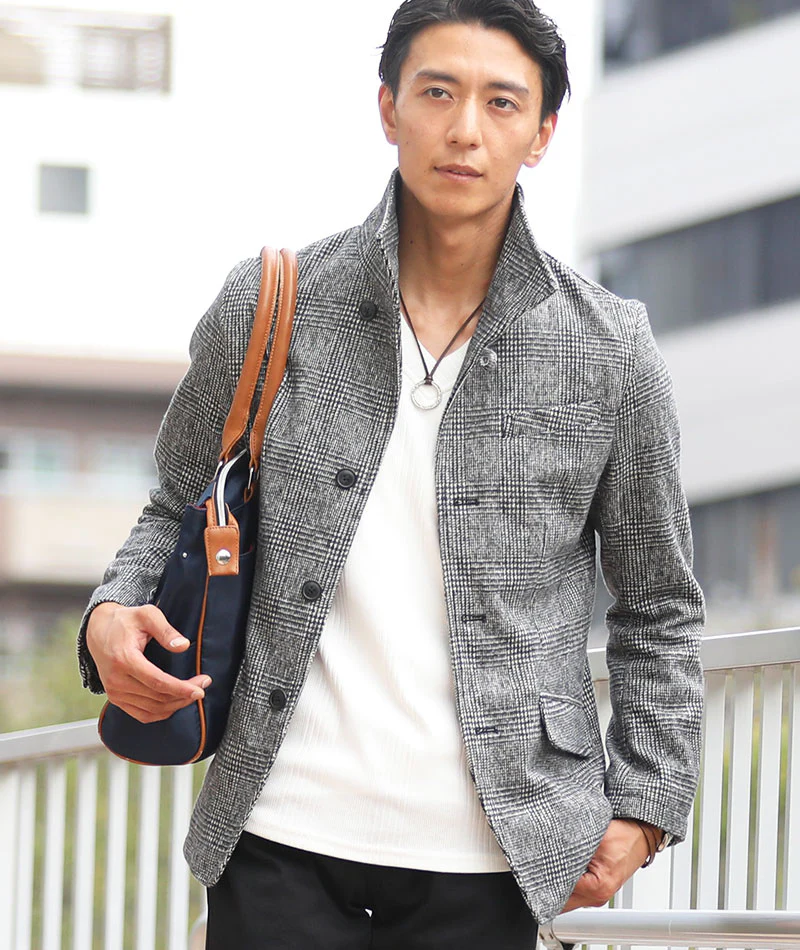 ランダムテレコ編みVネック長袖Tシャツ - Image 24